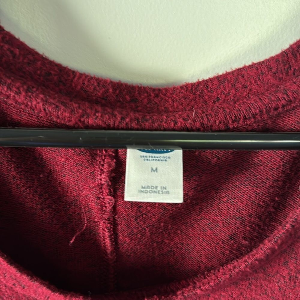 Red pocket tee soft luxe long sleeve M / H10 - Picture 3 of 3